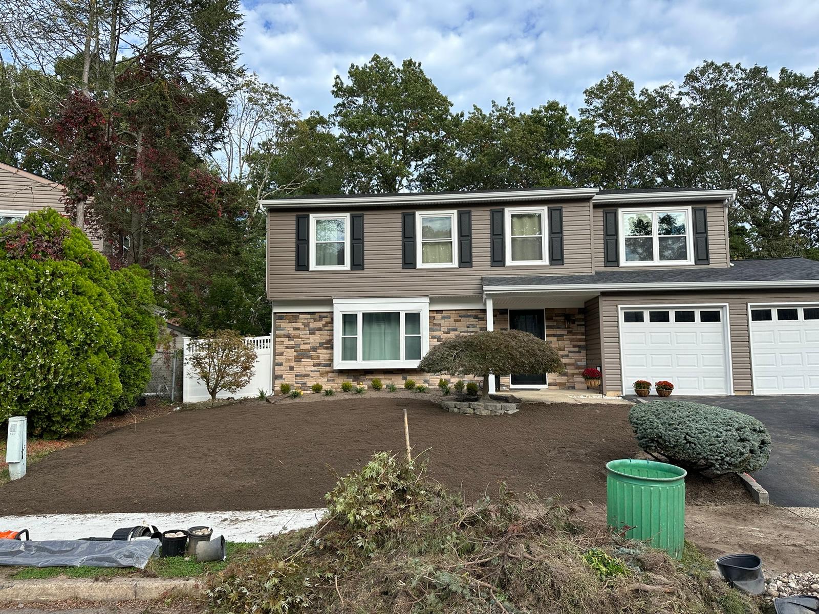 Landscaping work